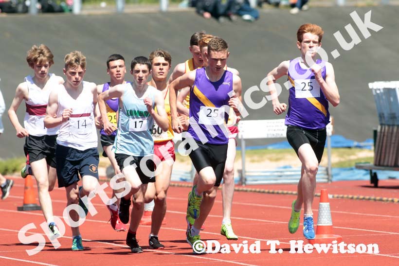 3000 metres at the Annual Inter-Counties Schools, Cleveland v Cumbria v Durham v Northumberland at Claireville Stadium, Middlesbrough